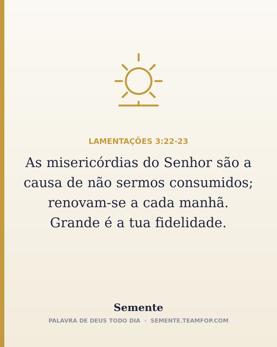 Lamentações 3:22-23